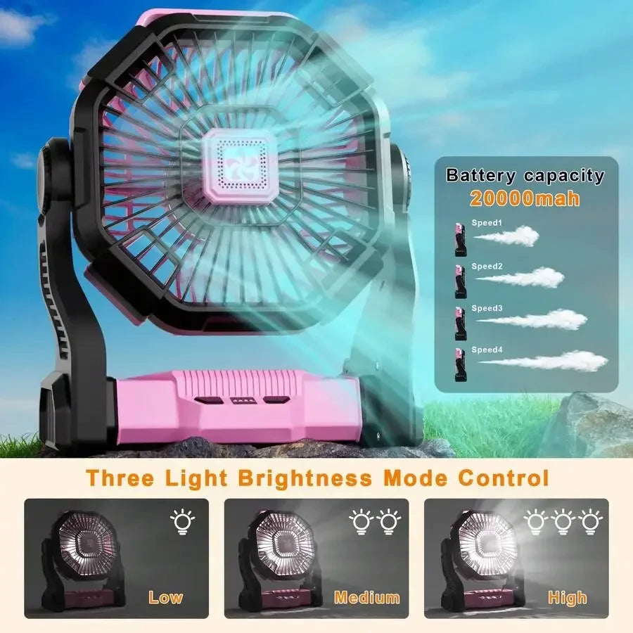 Battery Powered Fan Lantern
