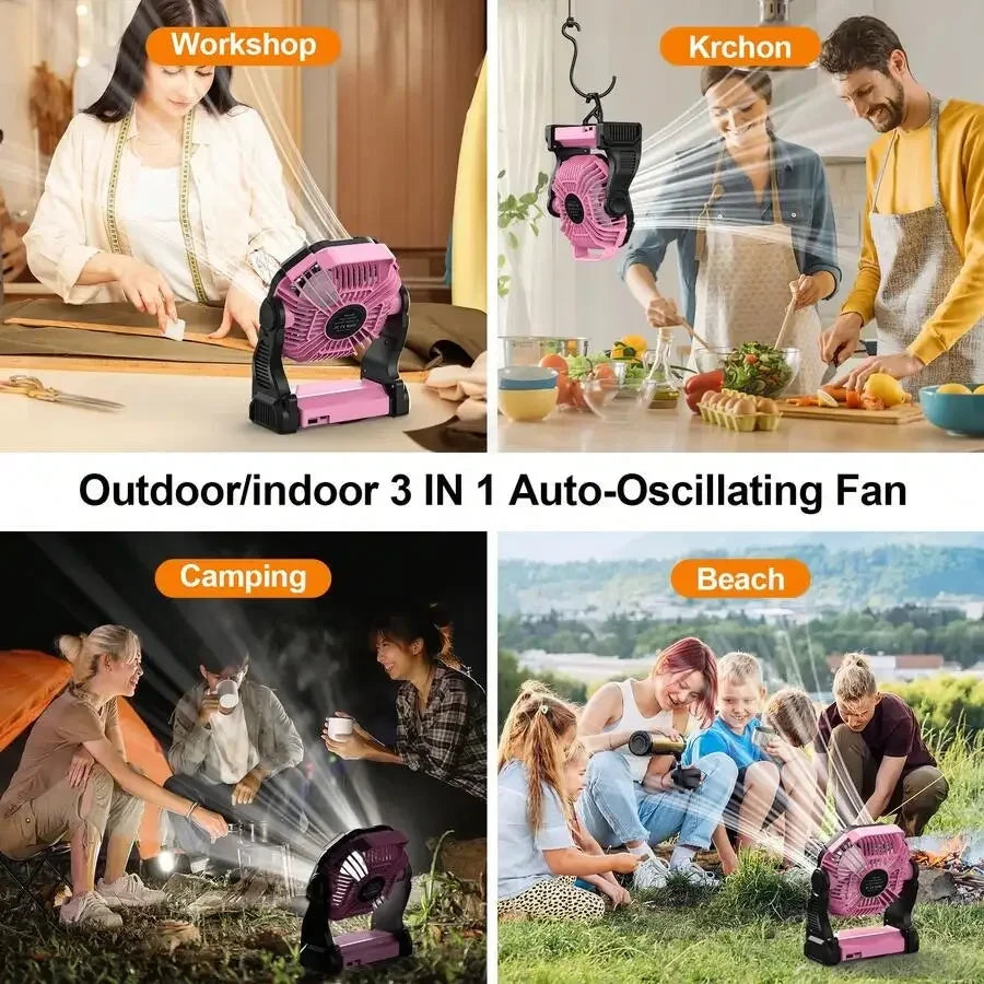 Battery Powered Fan Lantern